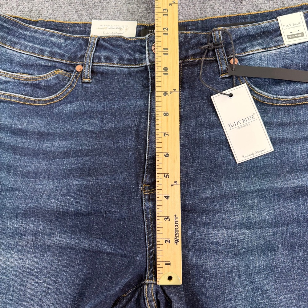 Judy Blue Jeans Womens 20W (Fits 38x27) Blue Skinny Tummy Control High Rise NWT - Picture 12 of 16